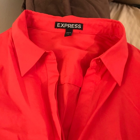 Long Flared Button-Down Top - Picture 4 of 4